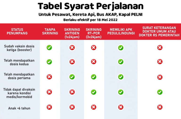 Syarat Perjalanan Terbaru Kereta Api, Pesawat, Bus AKAP, PELNI - Apa ...